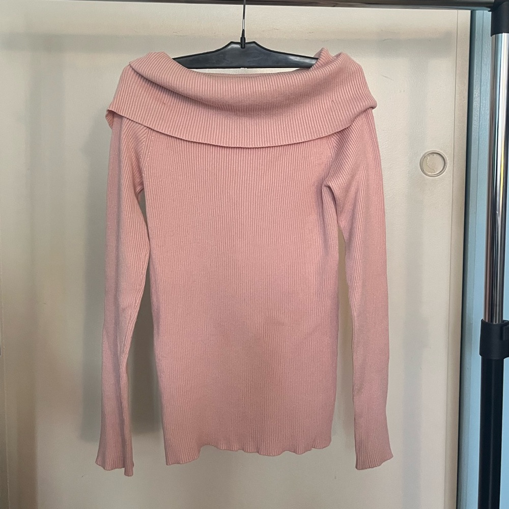 George Blush Cowl Neck Sweater